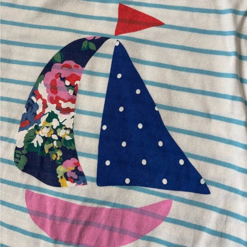 Mini Boden Girls Sweet Sailboat Tee